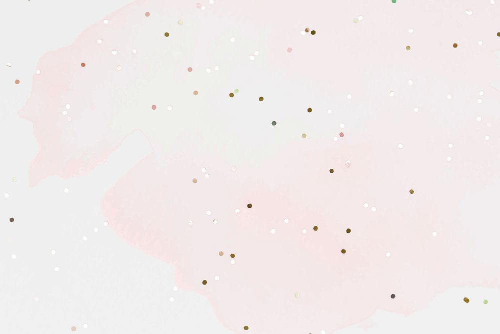 Glitter pink watercolor abstract background