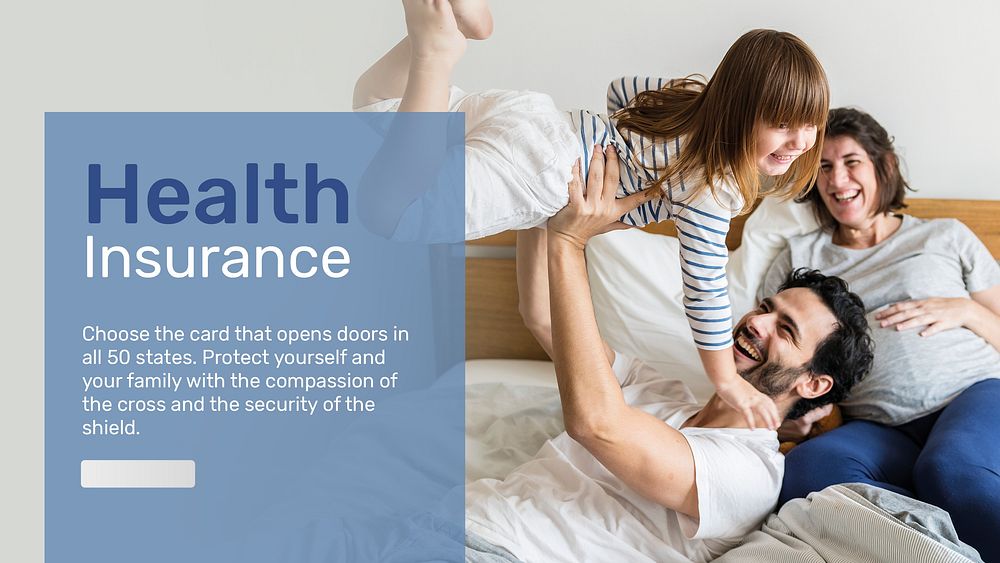 Health insurance banner template psd with editable text 