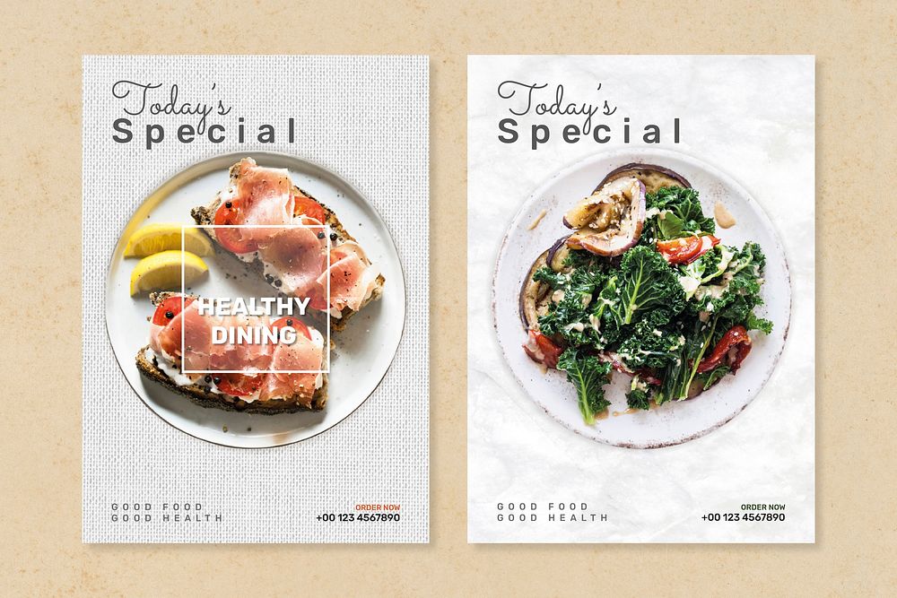 Today's special poster template psd set