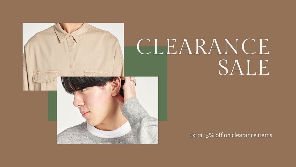 Fashion blog banner template psd for clearance sale