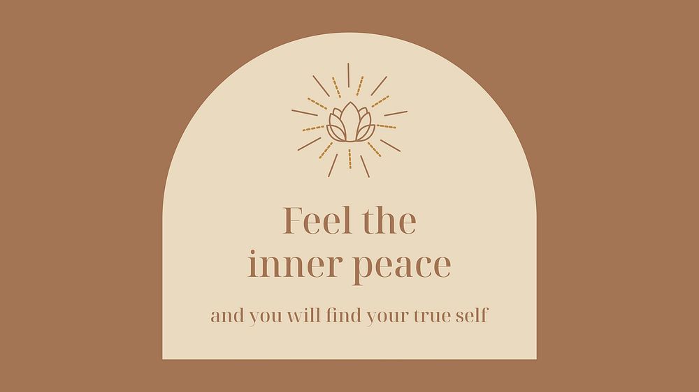 Mindfulness blog banner template, editable beige self love design vector