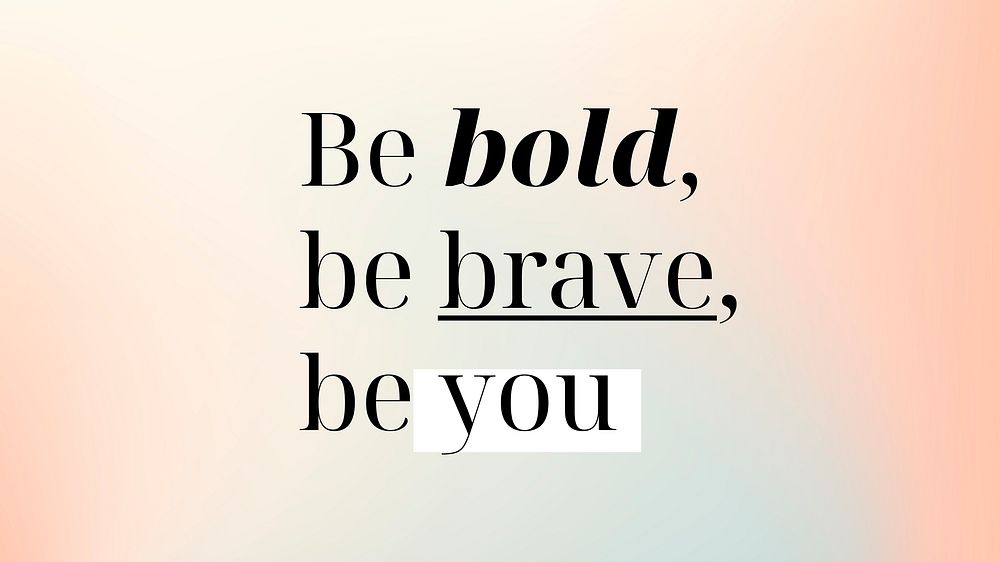 Inspirational quote blog banner, feminine self love design vector