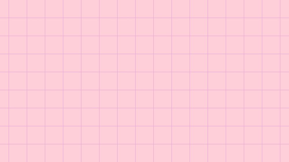 Pink grid computer wallpaper, cute design background