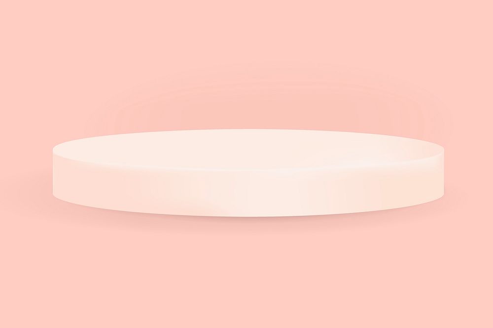 3D product backdrop clipart, pink design vector