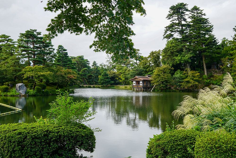 Kenroku-en Garden, Kanazawa, Japan.