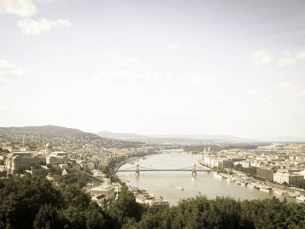 View of Buda and Pest, Budapest, Hungary.