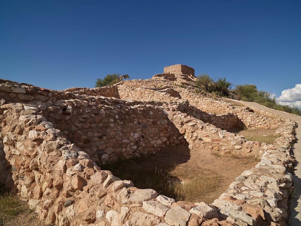 Remains of Tuzigoot, a 110-room stone pueblo in Arizona&rsquo;s Verde Valley whose oldest rooms date to 1100 A.D. or so, was…