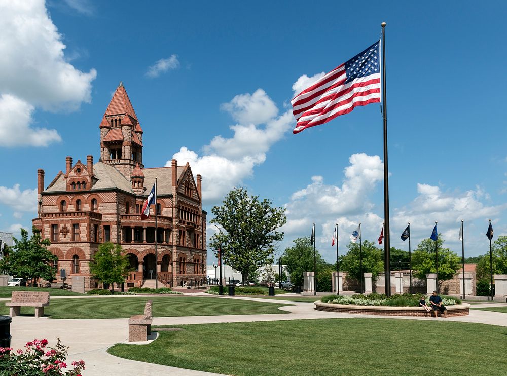 The Hopkins County Courthouse in Sulphur Springs, regarded by many as the most beautiful courthouse in Texas.