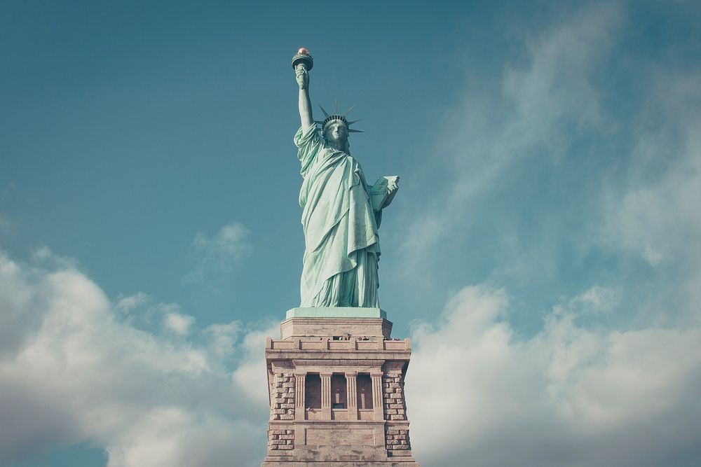 Statue of liberty. Original public domain image from Wikimedia Commons