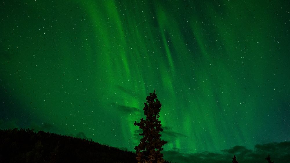 Northern light. Original public domain image from Wikimedia Commons