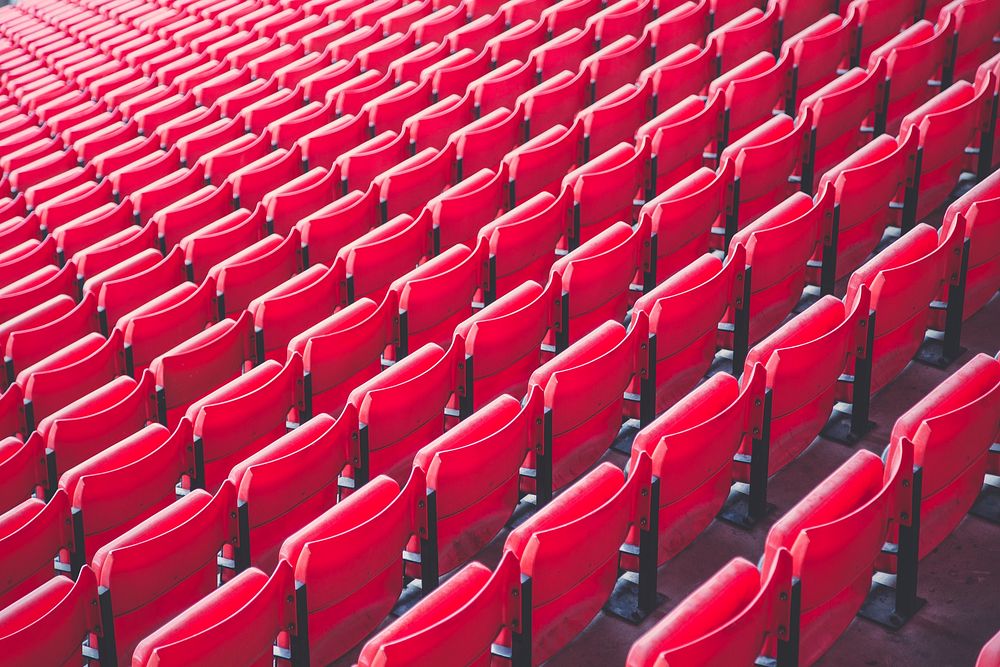 Red theater seats. Original public domain image from Wikimedia Commons