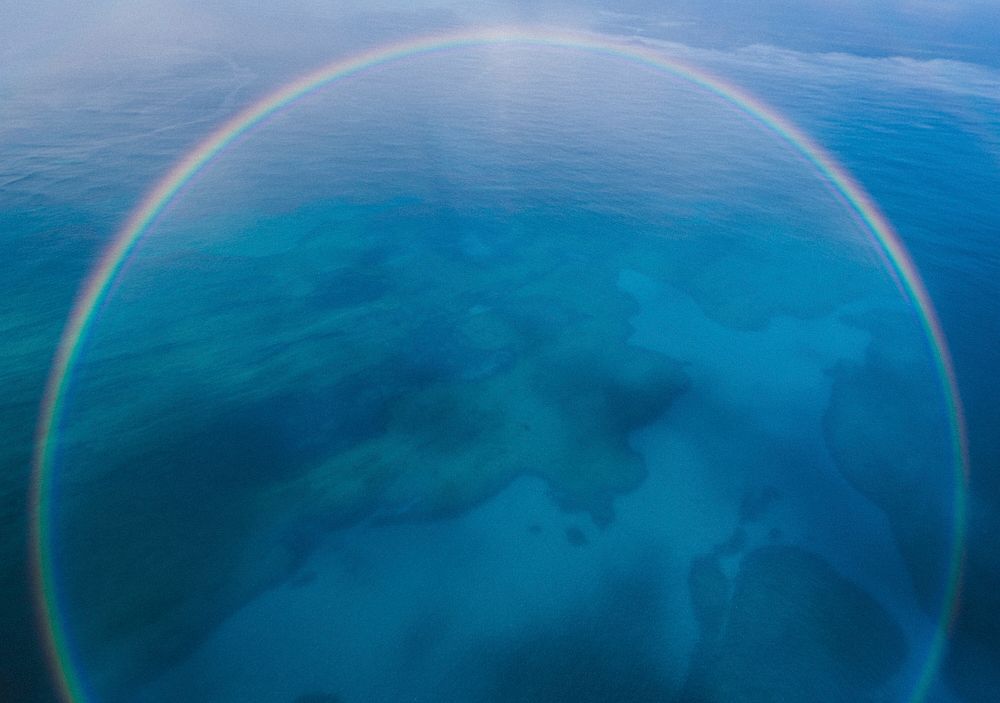 Full Rainbow. Original public domain image from Wikimedia Commons