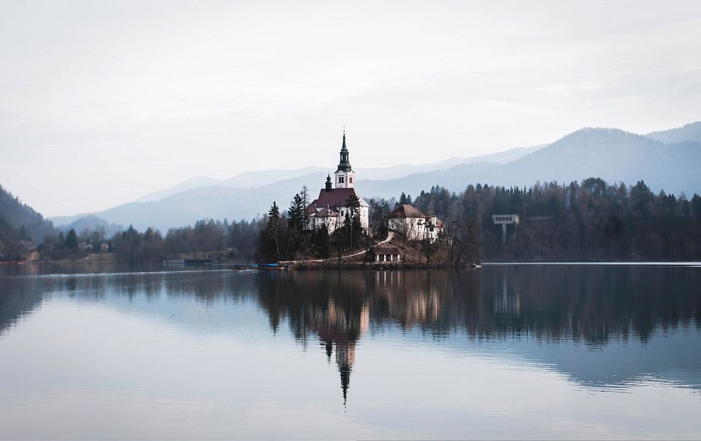 Bled Island. Original public domain image from Wikimedia Commons