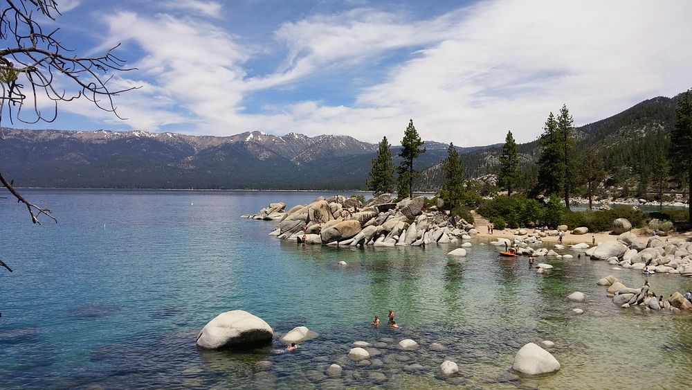 Lake Tahoe, United States. Original public domain image from Wikimedia Commons