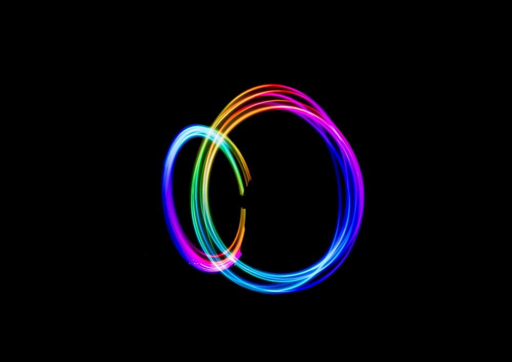 Circle rainbow light. Original public domain image from Wikimedia Commons