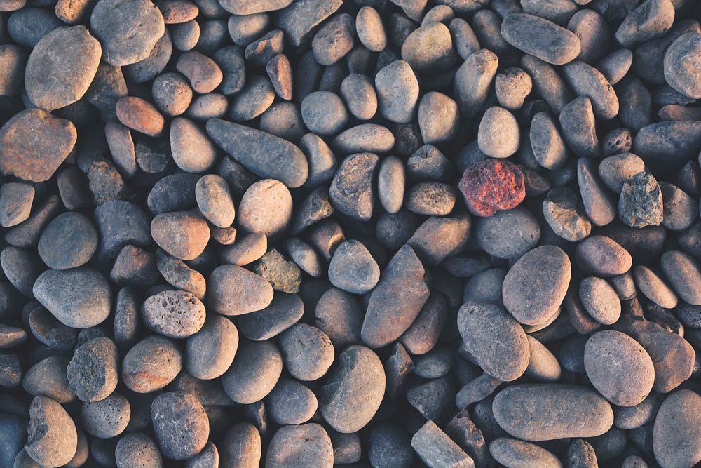Rounded stones, pebble texture, rocks. Original public domain image from Wikimedia Commons