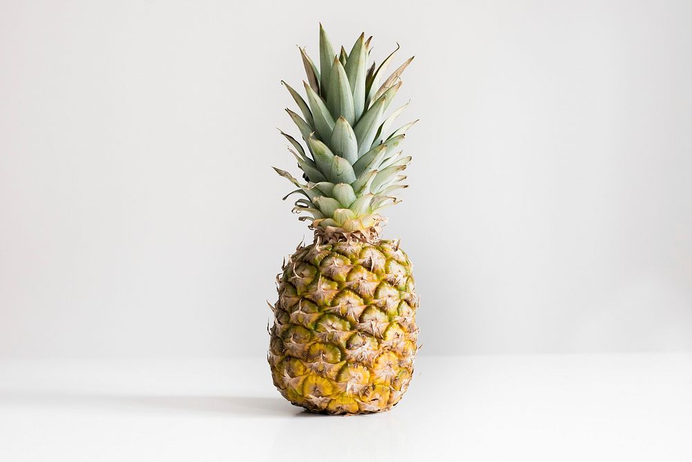 Minimal pineapple, fruit background. Original public domain image from Wikimedia Commons