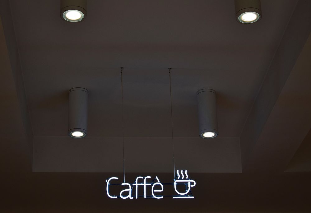 Caffe sign. Original public domain image from Wikimedia Commons