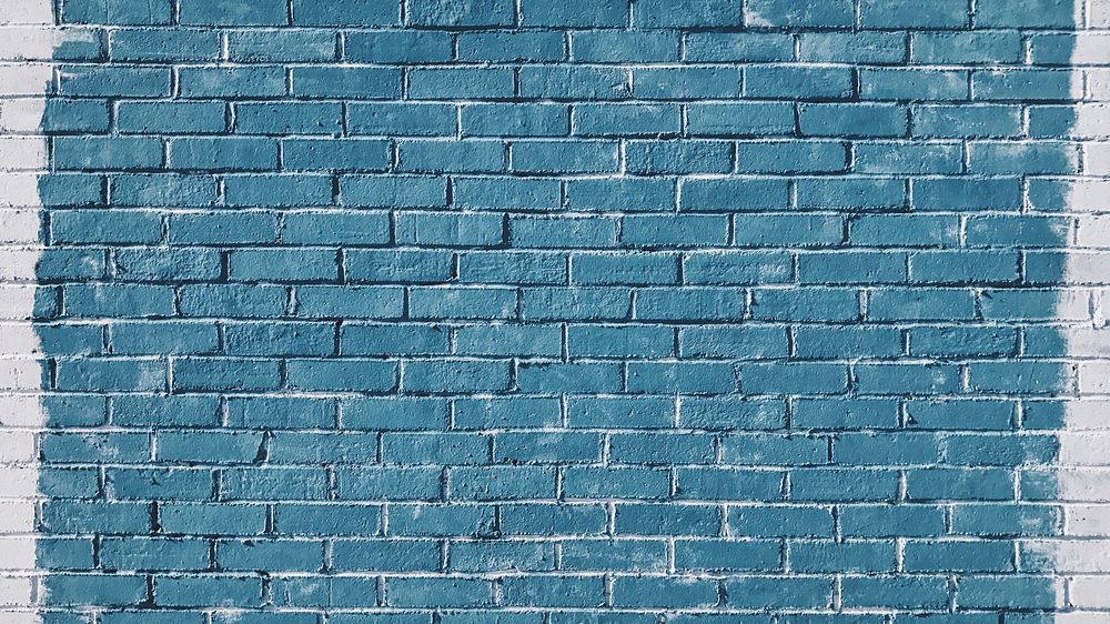 Blue brick wall HD wallpaper, simple texture background