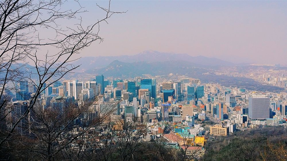 서울특별시, Seoul, South Korea. Original public domain image from Wikimedia Commons