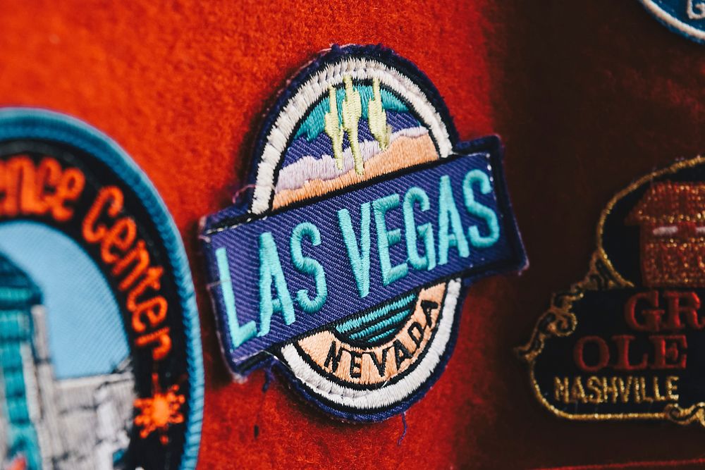 Macro shot of a Las Vegas patch. Original public domain image from Wikimedia Commons