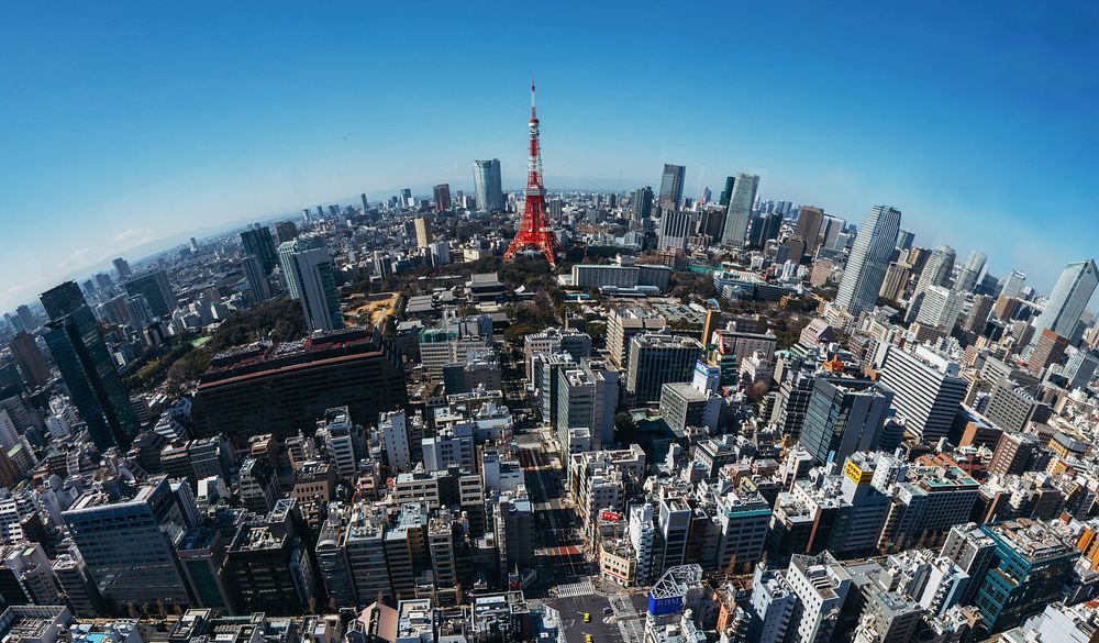 Seaside Top: World Trade Center Tokyo Observation Deck, Minato-ku, Japan. Original public domain image from Wikimedia Commons