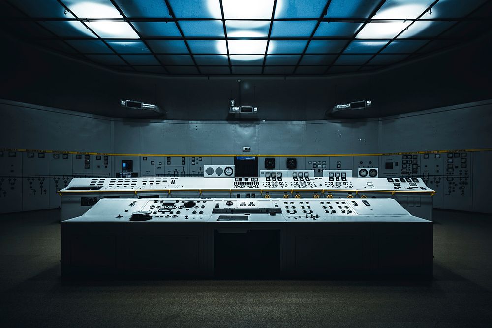 Control room. Original public domain image from Wikimedia Commons