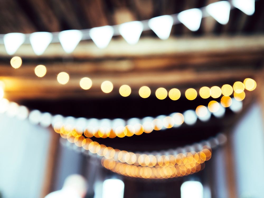 Macro view of lights in a party in Gettysburg. Original public domain image from Wikimedia Commons