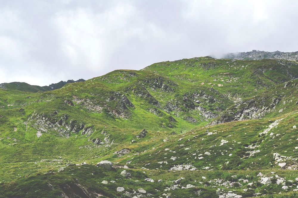 Gotthard Pass, Switzerland. Original public domain image from Wikimedia Commons