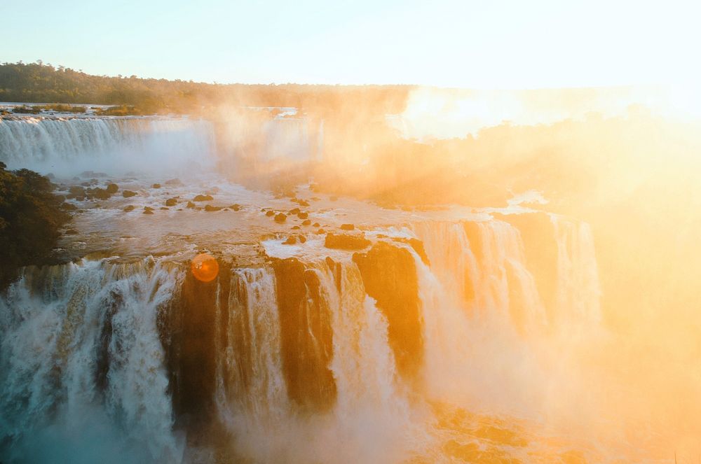 Waterfall. Original public domain image from Wikimedia Commons