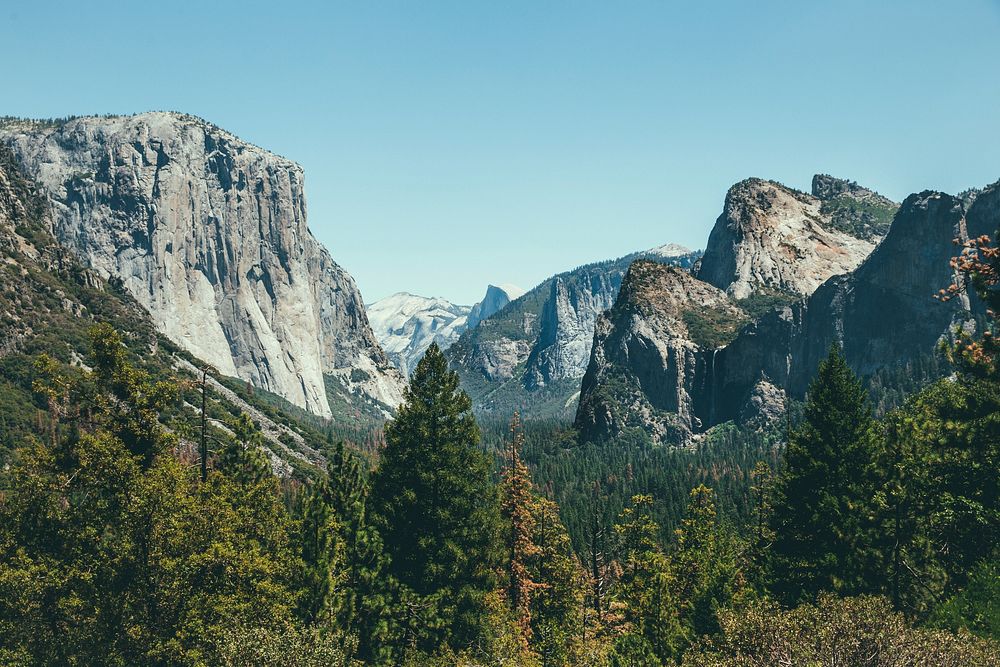 Yosemite national park, USA. Original public domain image from Wikimedia Commons
