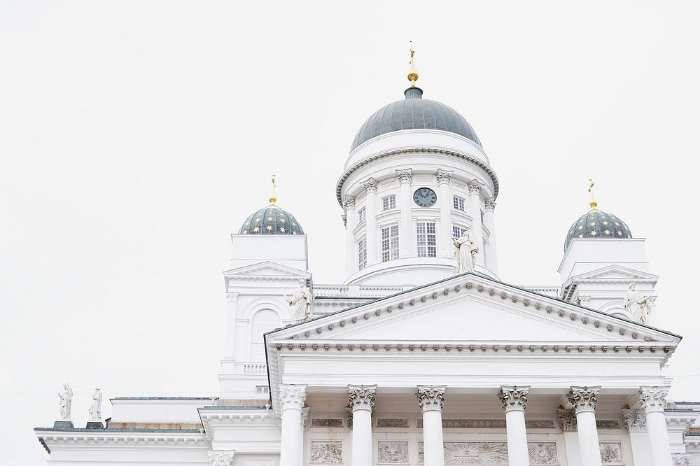 Helsinki Cathedral, Helsinki, Finland. Original public domain image from Wikimedia Commons