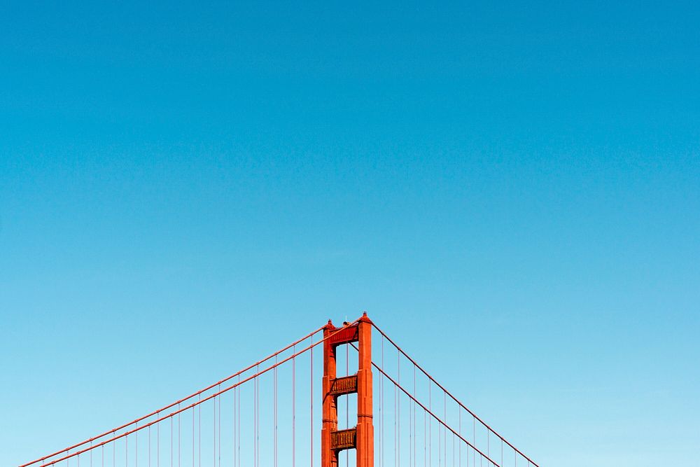 Golden Gate Bridge, California. Original public domain image from Wikimedia Commons