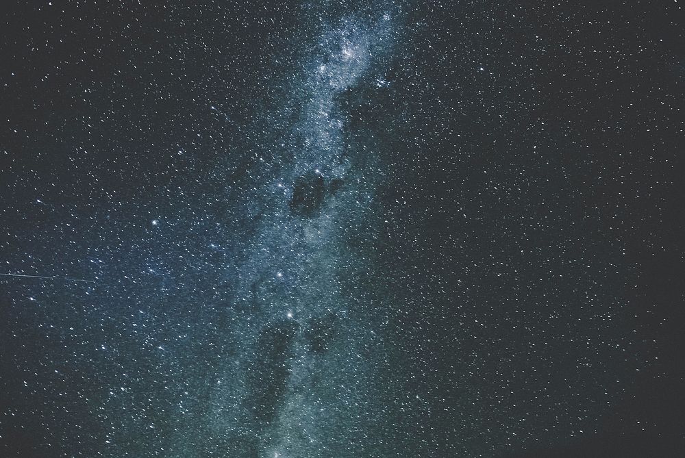 A closeup photograph of the Milky Way as seen from Wanaka.. Original public domain image from Wikimedia Commons