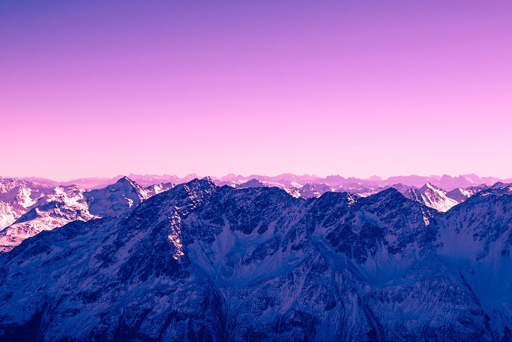 Aesthetic purple sky, nature landscape. Original public domain image from Wikimedia Commons