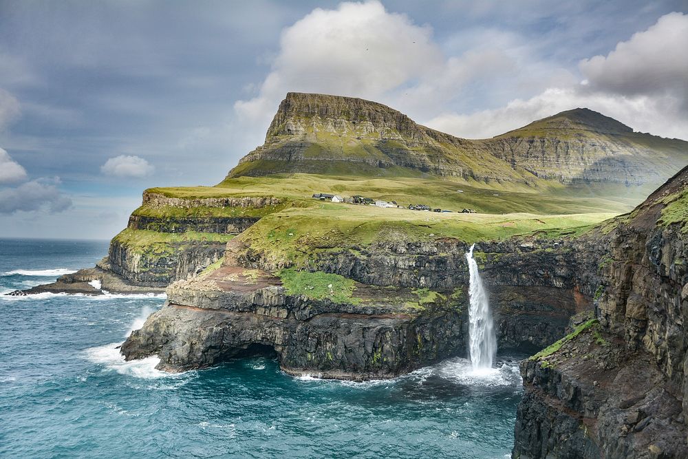 Faroe Islands. Original public domain image from Wikimedia Commons