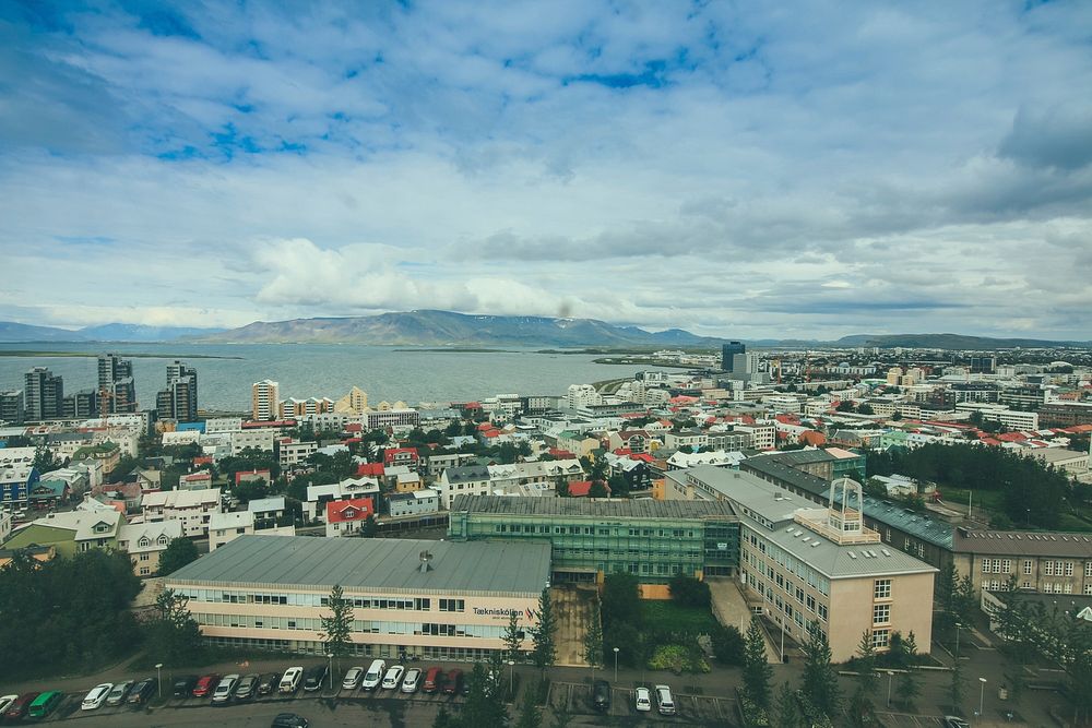 Reykjavík, Iceland. Original public domain image from Wikimedia Commons