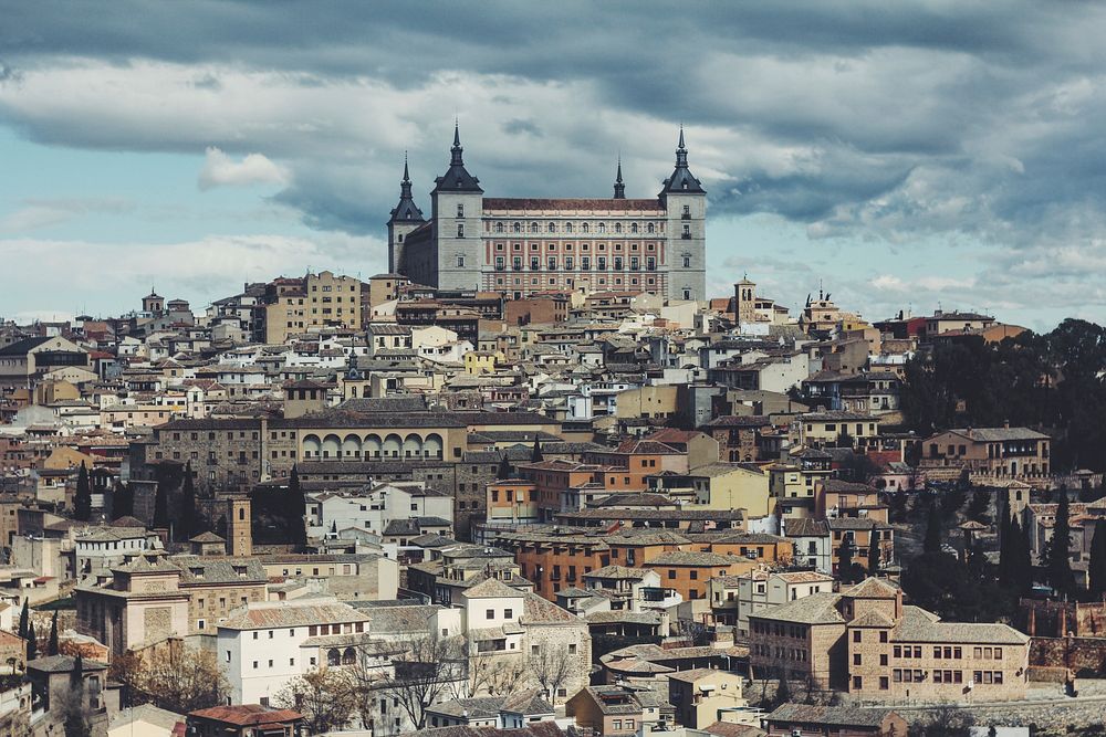 Toledo, Spain. Original public domain image from Wikimedia Commons