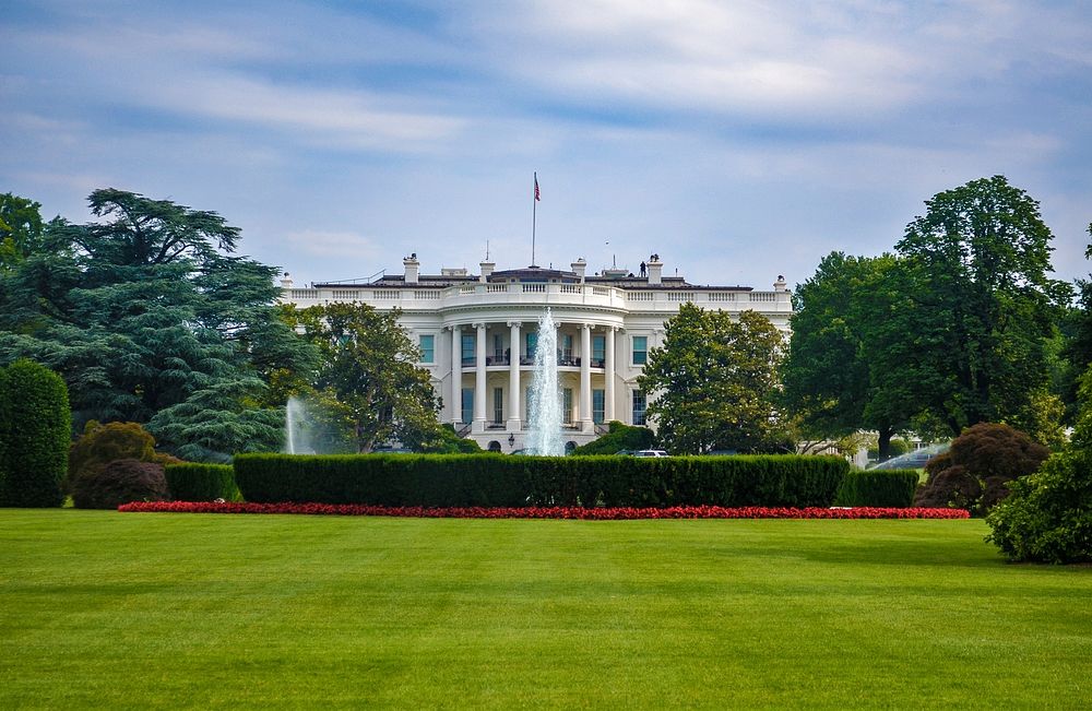 White House, Washington DC. Original public domain image from Wikimedia Commons