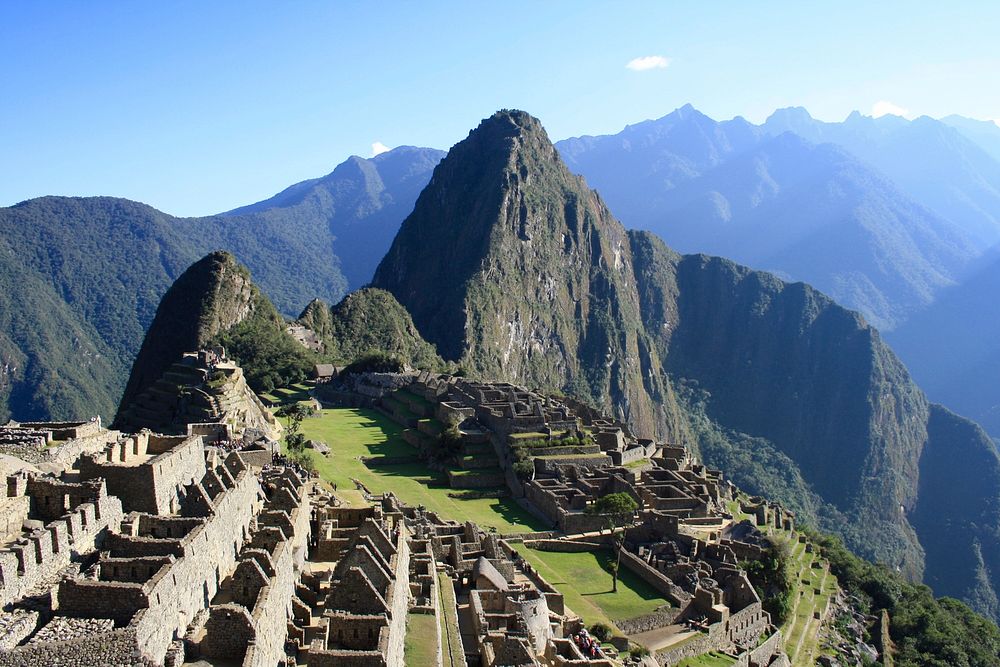 Machu Picchu, Peru. Original public domain image from Wikimedia Commons