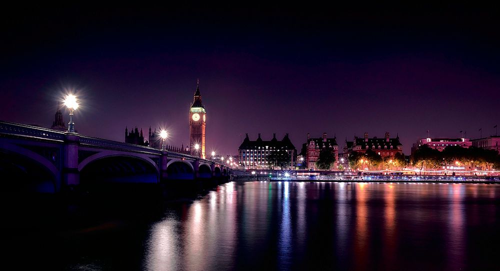 Westminster Bridge, London, United Kingdom. Original public domain image from Wikimedia Commons