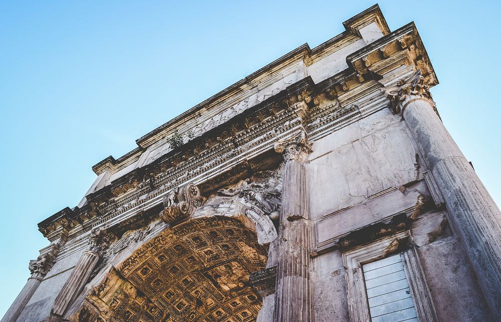 Roman Forum, Rome, Italy. Original public domain image from Wikimedia Commons