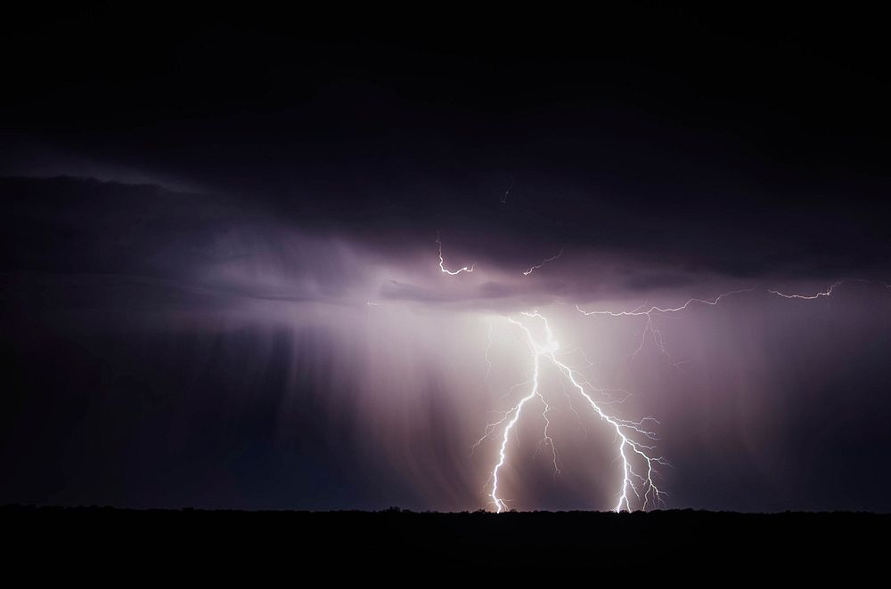 Photography of thunder. Original public domain image from Wikimedia Commons