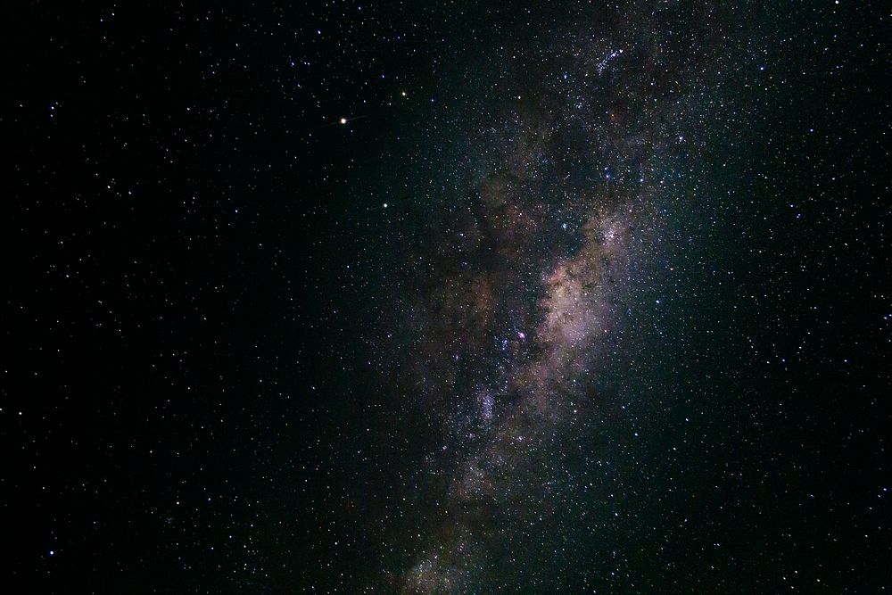 A closeup photograph of the Milky Way as seen from Streaky Bay. Original public domain image from Wikimedia Commons