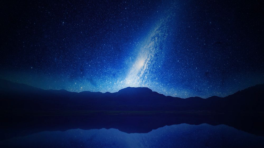 Aesthetic nebula sky background. Original public domain image from Wikimedia Commons