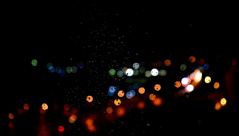 Drops in the dark. Original public domain image from Wikimedia Commons