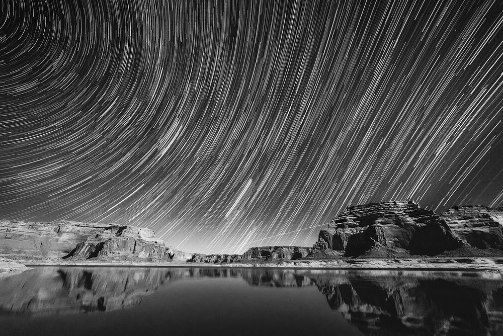 Water under sky. Original public domain image from Wikimedia Commons