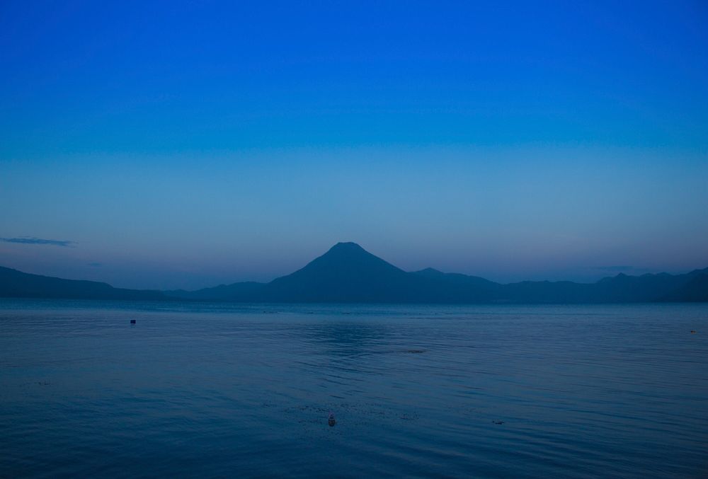 Lake Atitlán, Guatemala. Original public domain image from Wikimedia Commons