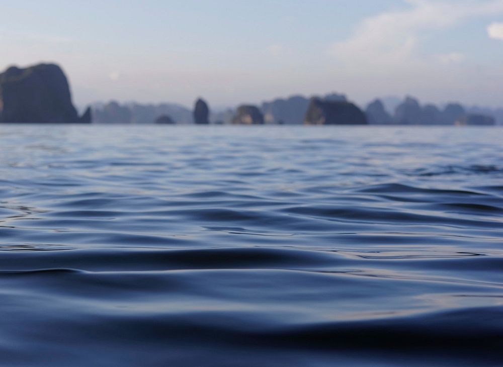 Calm body of water. Original public domain image from Wikimedia Commons