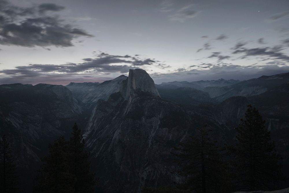 Glacier Point, Yosemite Valley, United States. Original public domain image from Wikimedia Commons